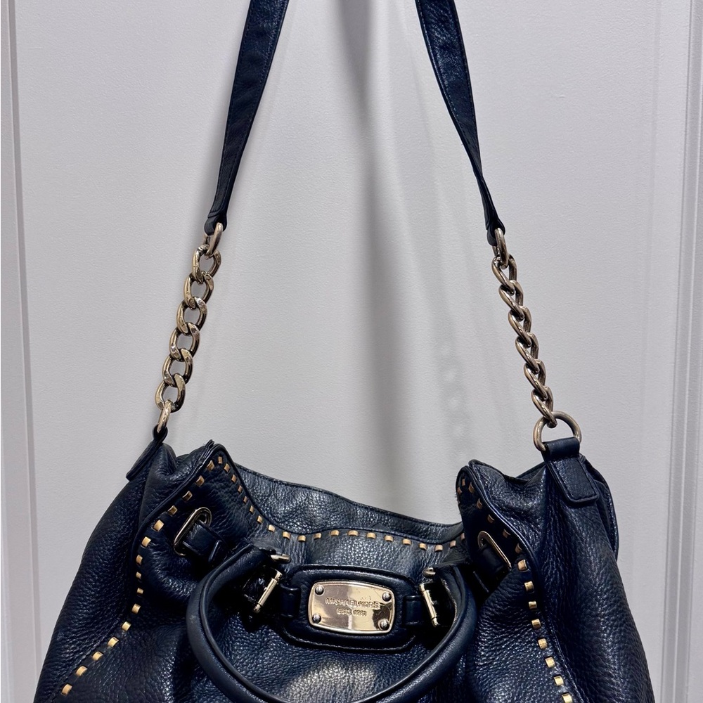 Michael Kors Black Chain-Link Shoulder Bag